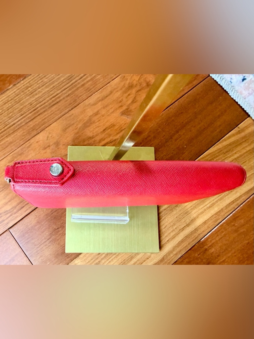 Vivienne Westwood Matilda Red Saffiano Leather zip-Around Long Wallet. EUC - Picture 7 of 16